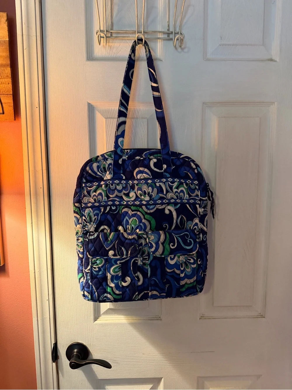 Vera Bradley Mediterranean Blue Tech Case Tote - Excellent Condition